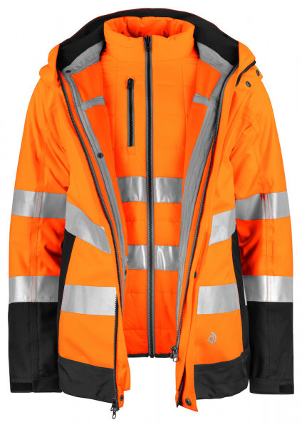 Projob 6445 3-IN-1 FUNKTIONS-JACKE EN ISO 20471 KLASSE 3/2