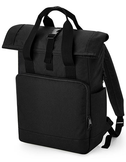 BagBase Recycled Twin Handle Roll-Top Laptop Backpack