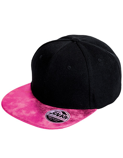 Result Headwear Bronx Flat Glitter Peak Snapback Cap