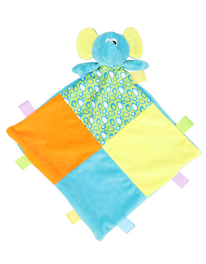 Mumbles Baby Multi Coloured Comforter With Rattle