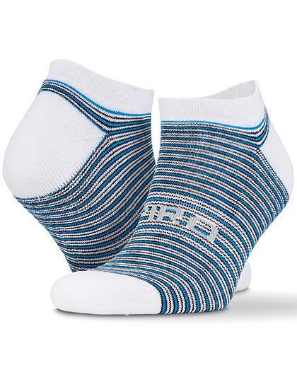 SPIRO 3-Pack Mixed Stripe Coolmax Sneaker Socks