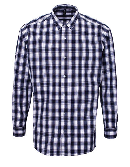 Premier Workwear Men´s Mulligan Check Cotton Long Sleeve Shirt