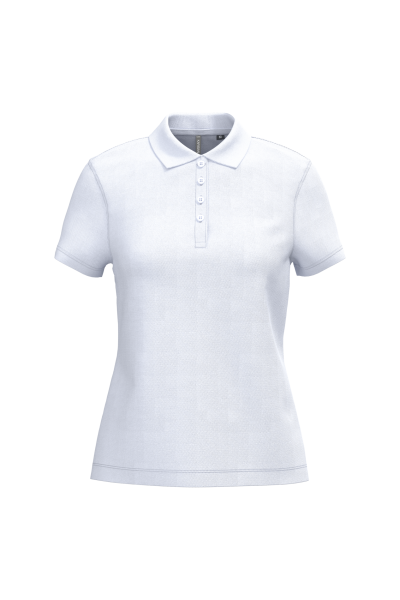 Kariban Damen Kurzarm-Poloshirt. Baumwollpiqué.