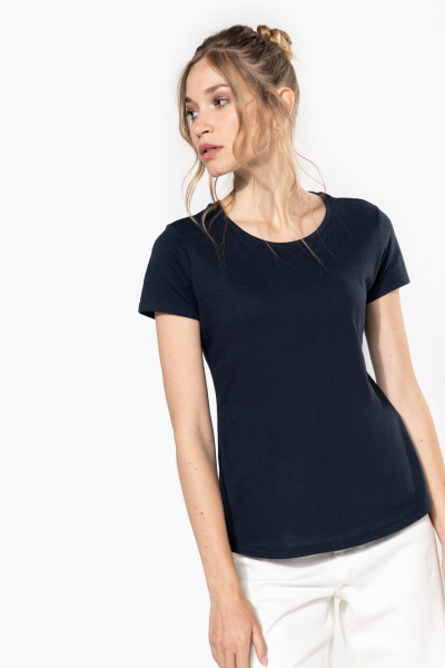 Kariban Damen-T-Shirt BIO150IC mit Rundhalsausschnitt