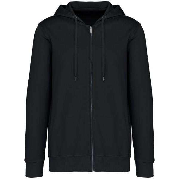 Native Spirit Umweltfreundliches Unisex-Kapuzensweatshirt aus French Terry mit Reißverschluss