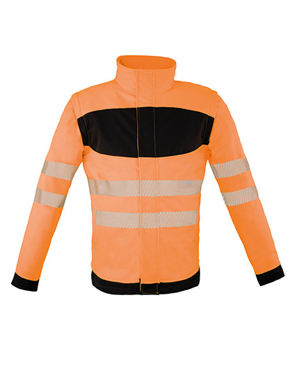 Korntex EOS Hi-Vis Workwear Softshell Jacket With Printing Area