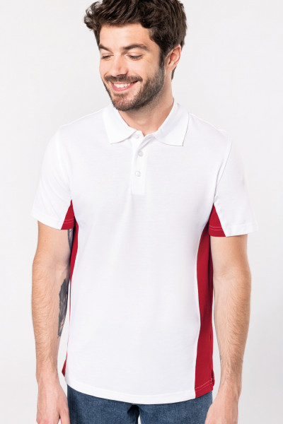 Kariban Flag &gt; poloshirt bicolor kurzarm