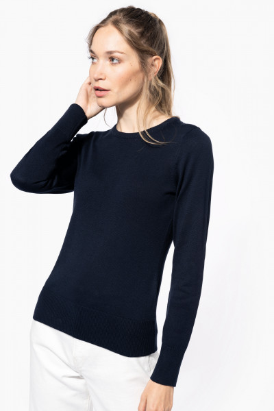 Kariban Damen Pullover Rundhals