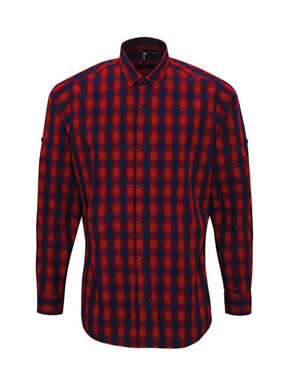 Premier Workwear Men´s Mulligan Check Cotton Long Sleeve Shirt