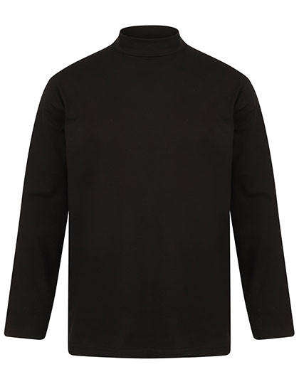 Henbury Roll-Neck Long-Sleeve Top