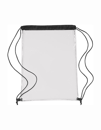 L-merch Transparent PVC Drawstring Backpack