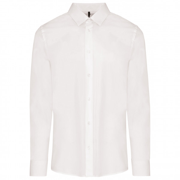 Kariban Langärmeliges Popeline-Herrenhemd