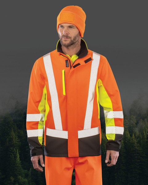 Result Recycelte 3-lagige Softshell-Sicherheitsjacke