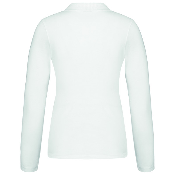 Kariban Damen Langarm-Polohemd. Baumwollpiqué