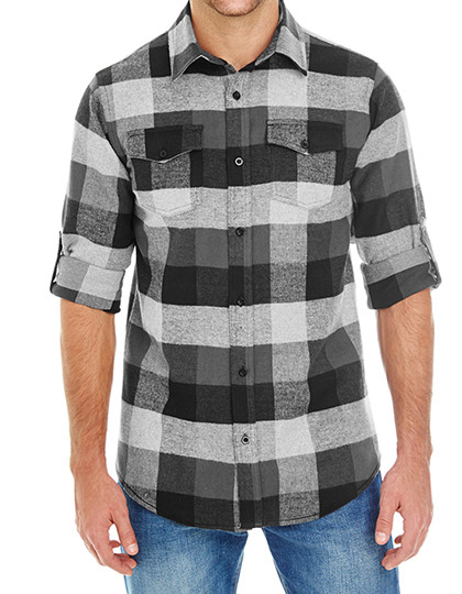 Burnside Woven Plaid Flannel Shirt