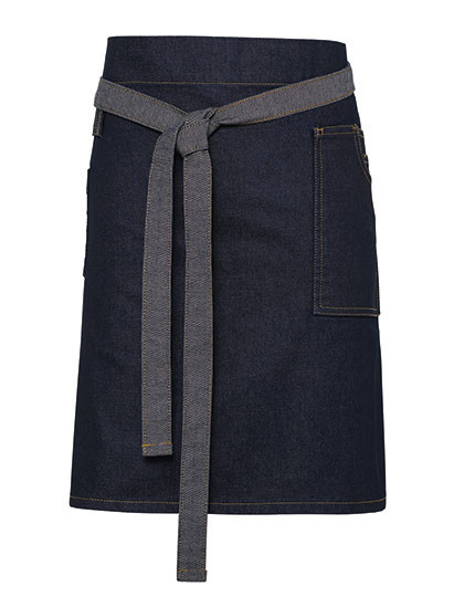 Premier Workwear Division Waxed Look Denim Waist Apron