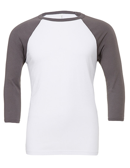 Canvas Unisex 3/4 Sleeve Baseball T-Shirt