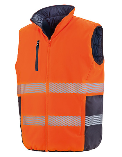 Result Safe-Guard Reversible Soft Padded Safety Gilet