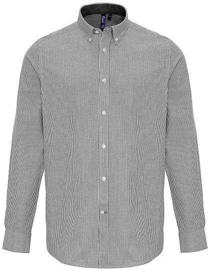 Premier Workwear Men´s Cotton Rich Oxford Stripes Shirt