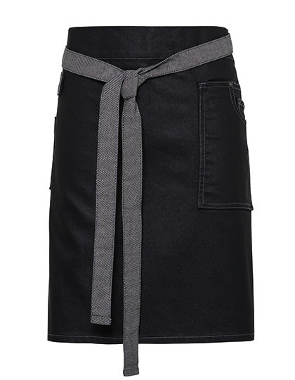 Premier Workwear Division Waxed Look Denim Waist Apron