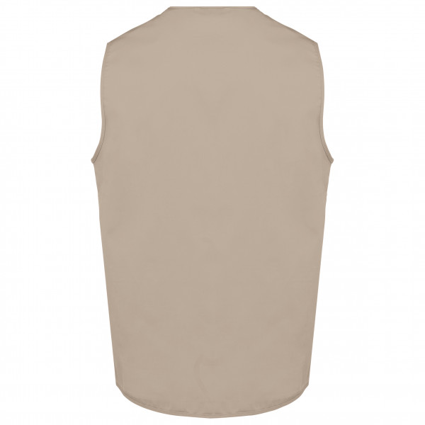 WK. Designed To Work Unisex-Weste aus Baumwollpolyester mit mehreren Taschen