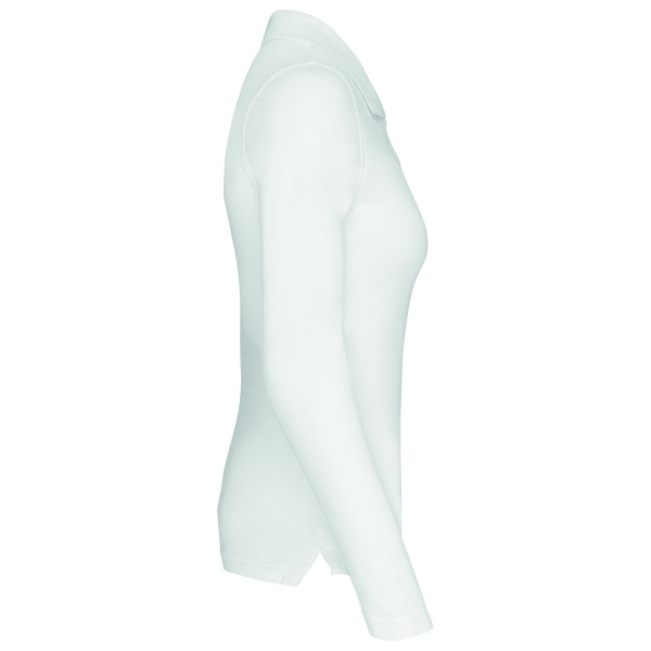 Kariban Damen Langarm-Polohemd. Baumwollpiqué