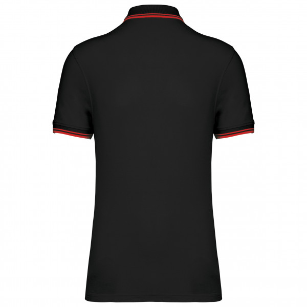 Kariban Polohemd für Herren mit kurzen Ärmeln und Streifen