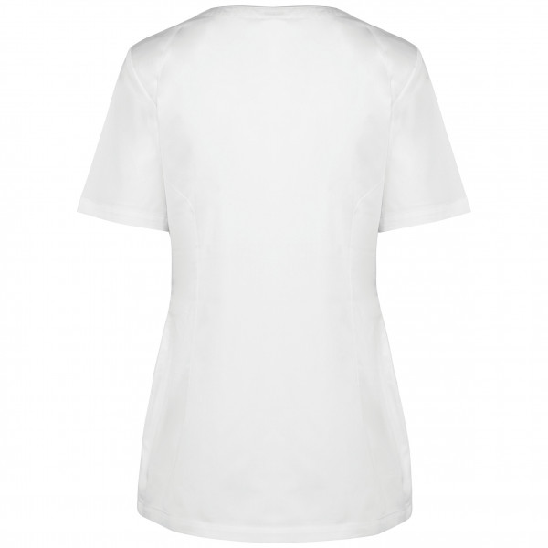 WK. Designed To Work Damenkittel aus Baumwollpolyester mit Druckknöpfen