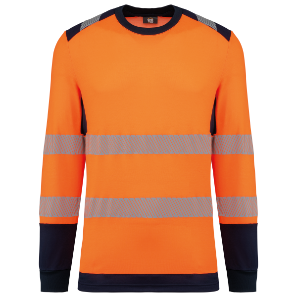 WK. Designed To Work Recyceltes Sicherheits-T-Shirt mit langen Ärmeln