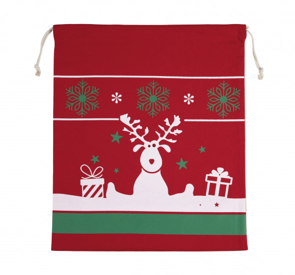 Kimood Tasche mit Kordel und Weihnachtsmotiven