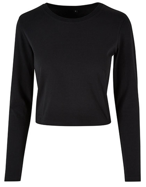 Build Your Brand Ladies Short Longsleeve Tee