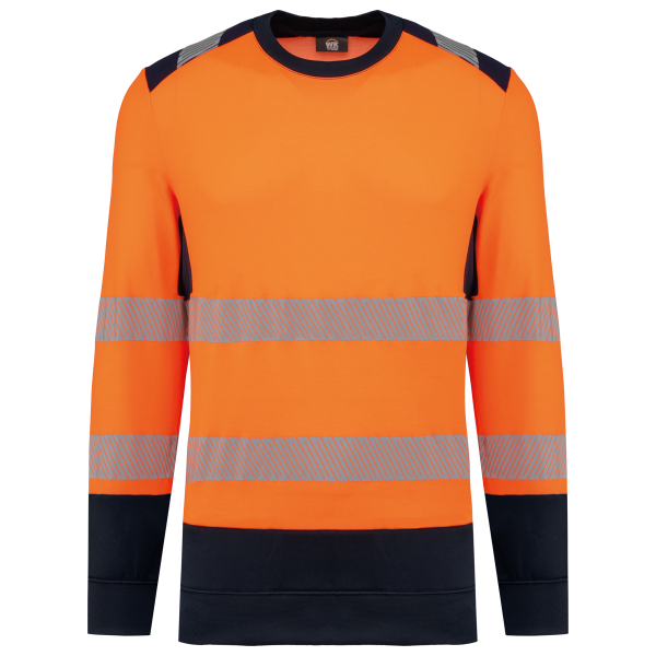 WK. Designed To Work Recyceltes Sicherheitssweatshirt Rundhalsausschnitt