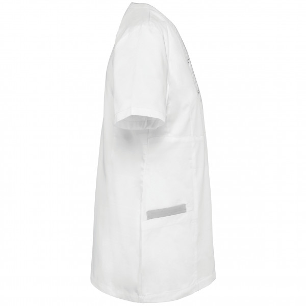 WK. Designed To Work Damenkittel aus Baumwollpolyester mit Druckknöpfen