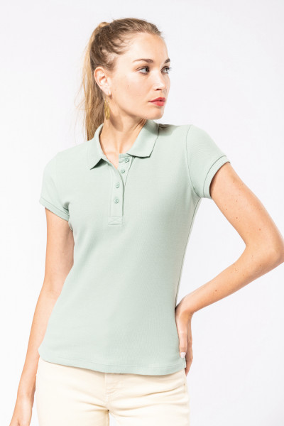 Kariban Damen Kurzarm Piqué Poloshirt Bio-Baumwolle