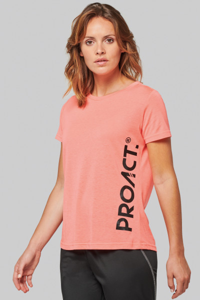 PROACT® Damen-Triblend-Sportshirt mit Rundhalsausschnitt