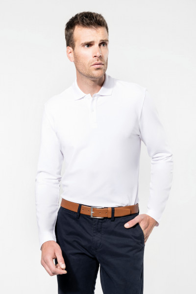 Kariban Premium Supima® Herren-Polohemd mit langen Ärmeln