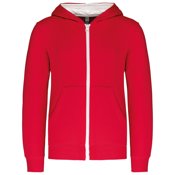 Kariban Kinder KAPUZENSWEATSHIRT mit Reißverschluss
