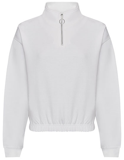 Just Hoods Women´s Cropped 1/4 Zip Sweat