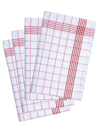 Karlowsky Geschirrtuch kariert (10-er Pack)