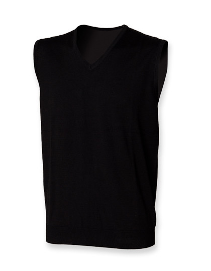 Henbury Men´s Lightweight Sleeveless V-Neck Jumper