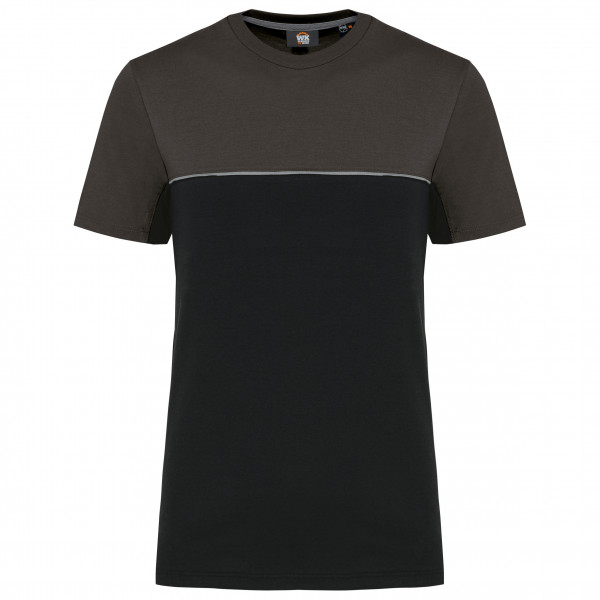 WK. Designed To Work Zweifarbiges umweltfreundliches Unisex-T-Shirt mit kurzen Ärmeln