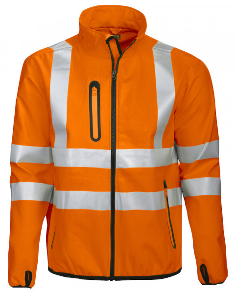 Projob 6412 SOFTSHELL JACKE EN ISO 20471 KLASSE 3