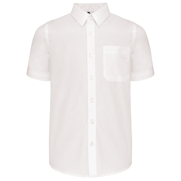 Kariban Kinder Popelin-Hemd Kurzarm
