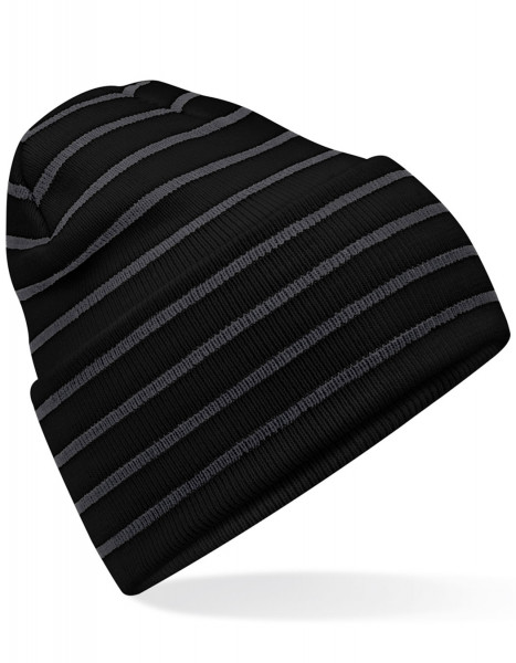 Beechfield Original Deep Cuffed Striped Beanie