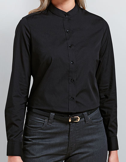 Premier Workwear Women´s Banded Collar Grandad Shirt