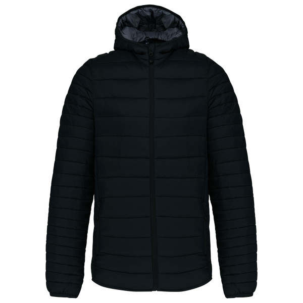 Kariban Leichte Herren-Steppjacke mit Kapuze