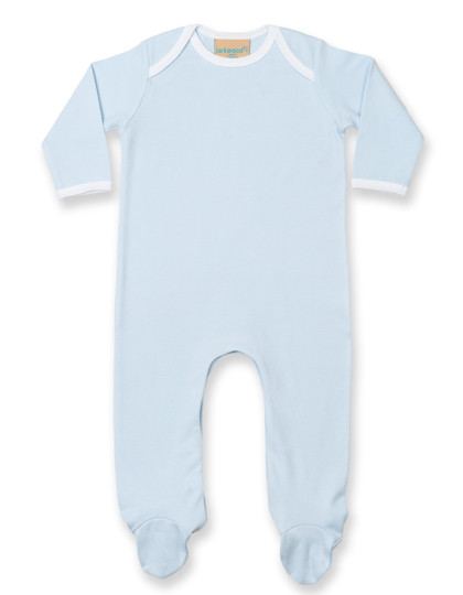 Larkwood Contrast Long Sleeved Sleepsuit