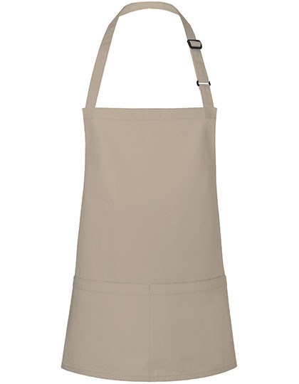 Karlowsky Kurze Latzschürze Basic mit Schnalle und Tasche