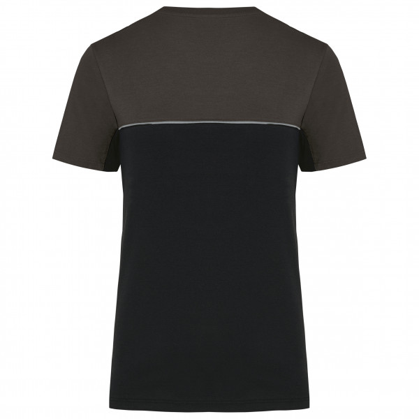 WK. Designed To Work Zweifarbiges umweltfreundliches Unisex-T-Shirt mit kurzen Ärmeln