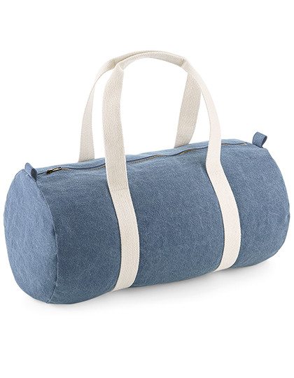 BagBase Denim Barrel Bag